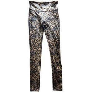 Spanx leggings leopard print 7/8 size S